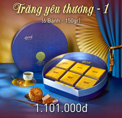 HỘP 6 BÁNH TRUNG THU GIVRAL TRĂNG YÊU THƯƠNG 1